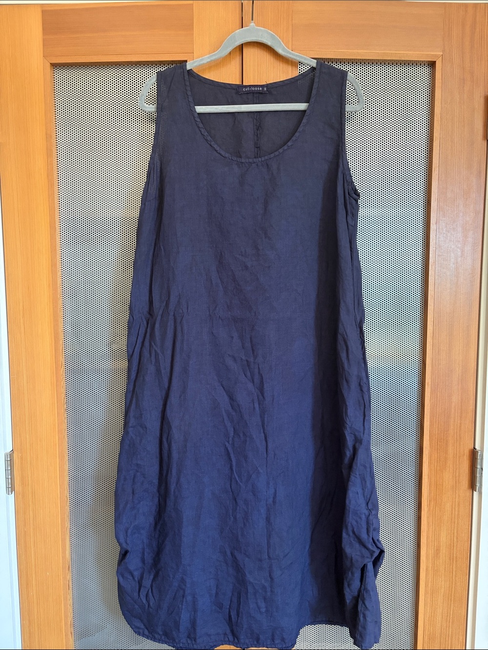 CUT LOOSE Sleeveless Premium Linen A-Line Dress